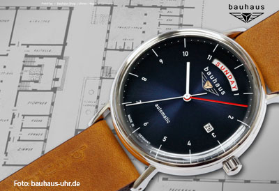 Für Liebhaber von reduzierten Designs und „Form follows Function“ bringt die Uhrenmarke BAUHAUS alle Attribute der namensgebenden Designrichtung mit und glänzt durch einen frischen, farbenfrohen Stil.